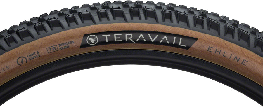 Teravail Ehline Tire - 27.5 x 2.5, Tubeless, Folding, Tan, Durable, Fast Compound - Tires - Ehline Tire