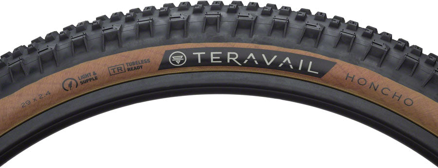 Teravail Honcho Tire - 29 x 2.4, Tubeless, Folding, Tan, Light and Supple, Grip Compound - Tires - Honcho Tire