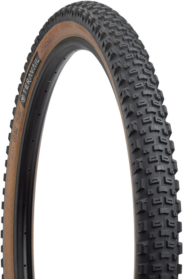 Teravail Honcho Tire - 29 x 2.4, Tubeless, Folding, Tan, Light and Supple, Grip Compound