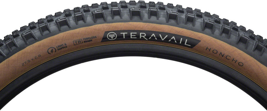 Teravail Honcho Tire - 27.5 x 2.6, Tubeless, Folding, Tan, Light and Supple, Grip Compound - Tires - Honcho Tire