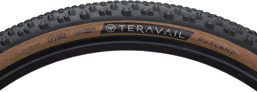 Teravail Rutland Tire - 650b x 47, Tubeless, Folding, Tan, Light and Supple - Tires - Rutland Tire