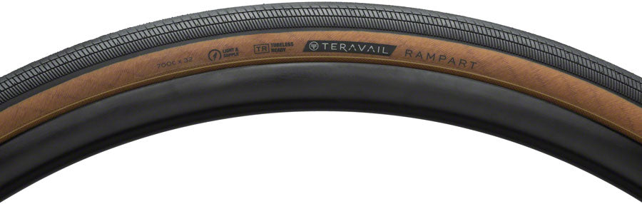 Teravail Rampart Tire - 700 x 32, Tubeless, Folding, Tan, Light and Supple, Fast Compound MPN: 19-000037 UPC: 708752347953 Tires Rampart Tire