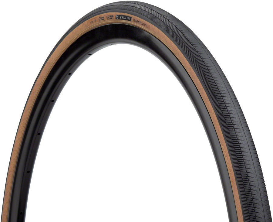 Teravail Rampart Tire - 700 x 32, Tubeless, Folding, Tan, Light and Supple, Fast Compound - Tires - Rampart Tire