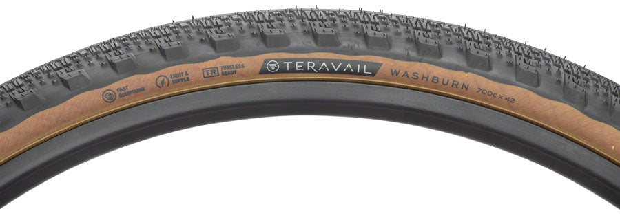 Teravail Washburn Tire - 700 x 42, Tubeless, Folding, Tan, Durable MPN: 19-000170 UPC: 708752330573 Tires Washburn Tire