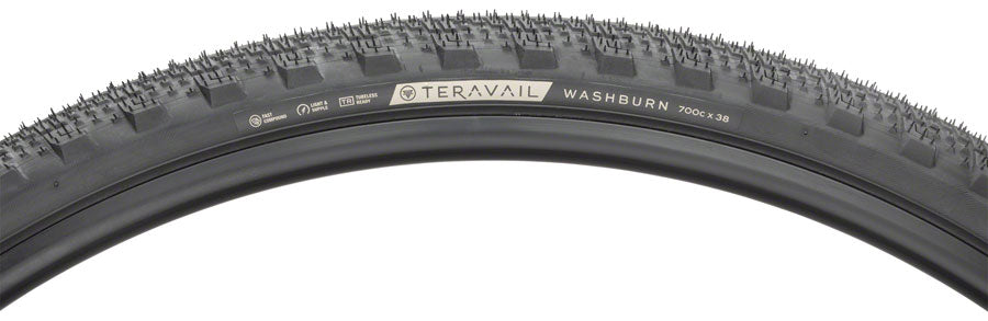 Teravail Washburn Tire - 700 x 38, Tubeless, Folding, Black, Light and Supple MPN: 19-000166 UPC: 708752330597 Tires Washburn Tire