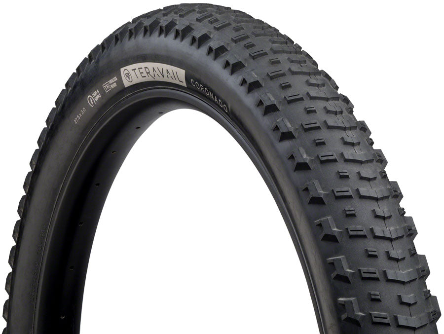 Teravail Coronado Tire - 27.5 x 3, Tubeless, Folding, Black, Durable, Fast Compound MPN: 19-000027 UPC: 708752347731 Tires Coronado Tire