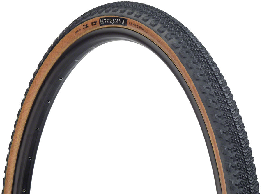 Teravail Cannonball Tire - 650b x 40, Tubeless, Folding, Tan, Durable, Fast Compound
