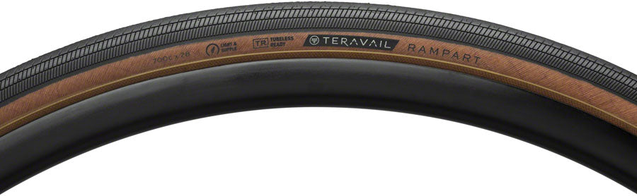 Teravail Rampart Tire - 700 x 28, Tubeless, Folding, Tan, Light and Supple, Fast Compound MPN: 19-000036 UPC: 708752347892 Tires Rampart Tire