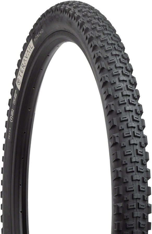 Teravail Honcho Tire - 29 x 2.4, Tubeless, Folding, Black, Light and Supple, Grip Compound