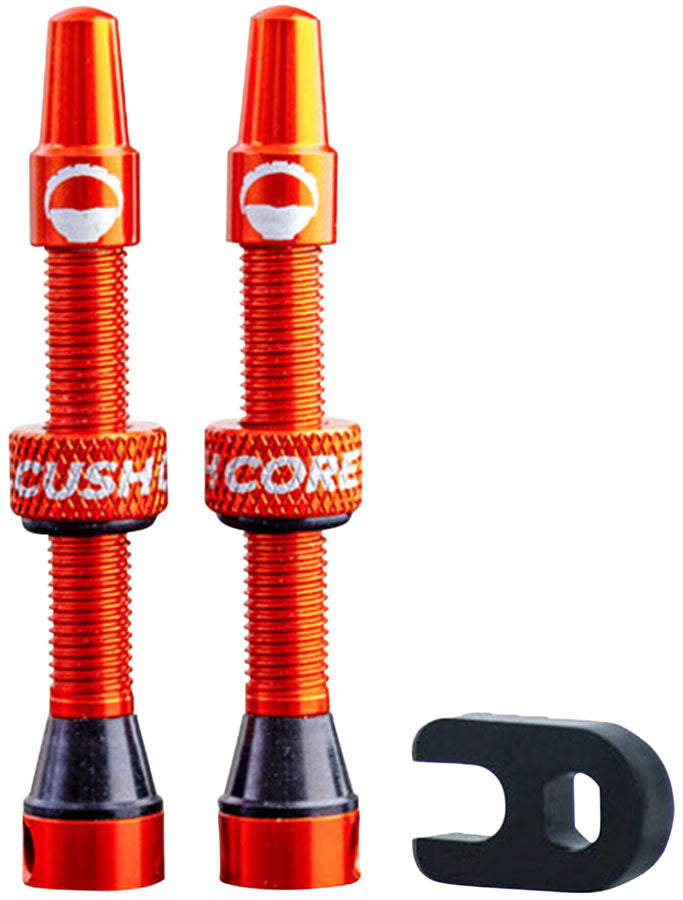 CushCore Valve Set - 44mm, Orange MPN: 10012 UPC: 701822997621 Tubeless Valves Tubeless Valves