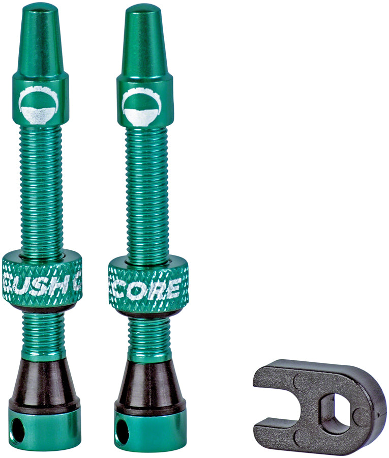 CushCore Valve Set - 44mm, Turquoise MPN: 10010 UPC: 701822997546 Tubeless Valves Tubeless Valves