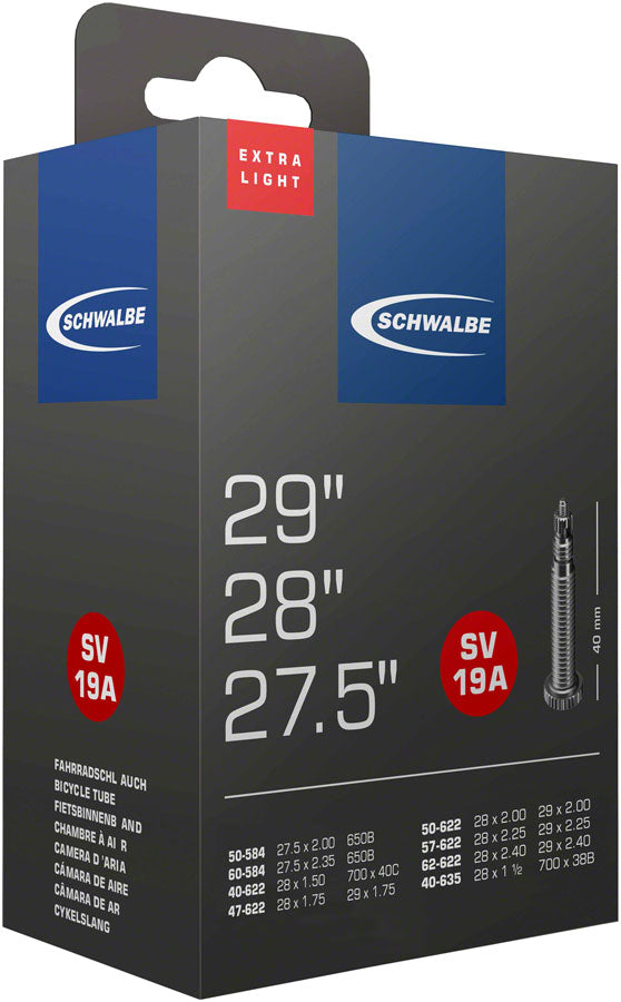 Schwalbe Extra Light Tube - 27.5 x 2.1 - 2.4, 40mm Presta Valve MPN: 10430943 Tubes Extra Light Tube