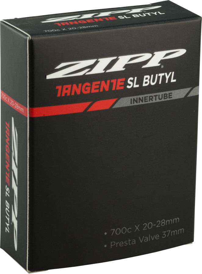 Zipp Tangente Butyl Tube - 700 x 20-28mm, 37mm Aluminum Presta Valve MPN: 00.1915.094.060 UPC: 710845778544 Tubes Tangente Tube