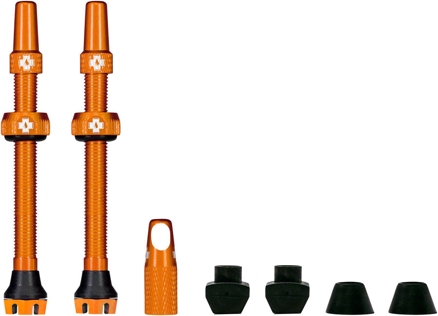 Muc-Off V2 Tubeless Valve Kit - Orange, 44mm, Pair MPN: 20421 Tubeless Valves V2 Tubeless Valve Kit