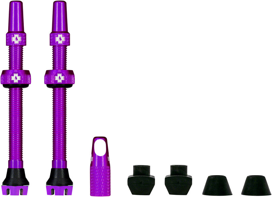 Muc-Off V2 Tubeless Valve Kit - Purple, 44mm, Pair