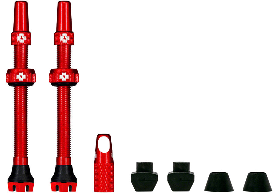 Muc-Off V2 Tubeless Valve Kit - Red, 44mm, Pair MPN: 20424 Tubeless Valves V2 Tubeless Valve Kit