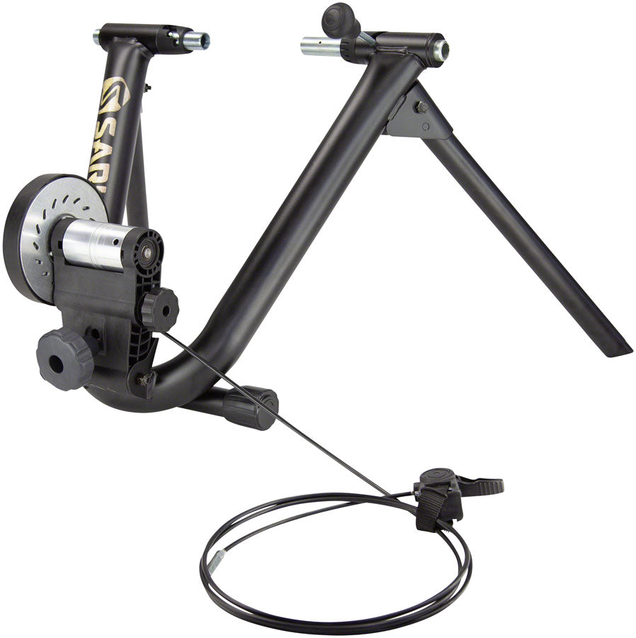 Saris 9902T Mag+ Trainer with Remote - Magnetic Resistance, Adjustable MPN: 9902T UPC: 012527018581 Rear Wheel Trainer Mag+ Trainer