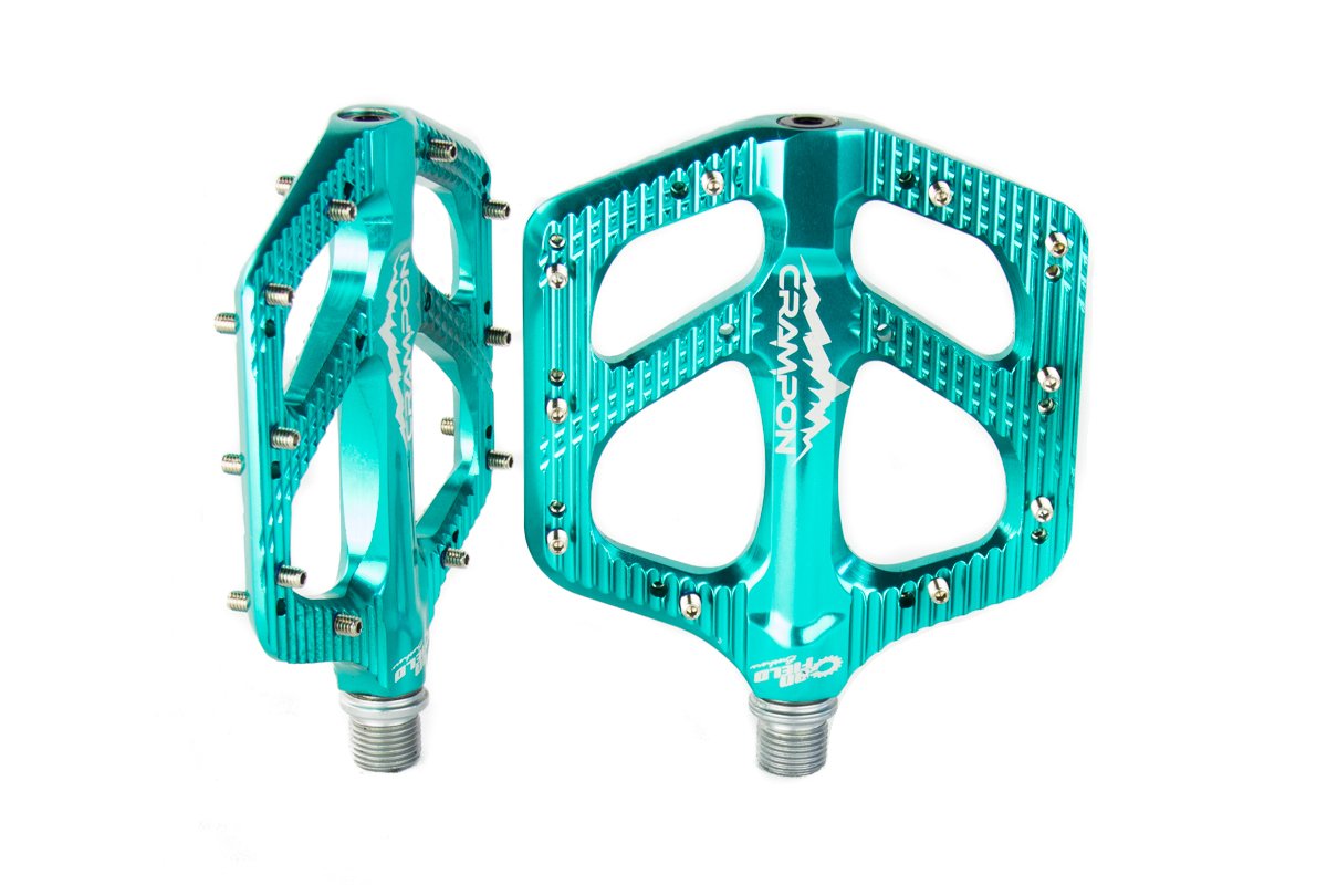 Canfield Bikes Crampon Mountain Pedals Turquoise MPN: CFB-CRM-MTN-PD-TRQ Pedals Crampon Mountain
