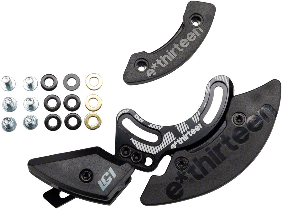 e*thirteen LG1+ 28-34t Direct Mount Bash Guard and Tensioner Only (No Upper Chainguide), ISCG-05, Black - Chainring Guard - LG1+ Chainguide