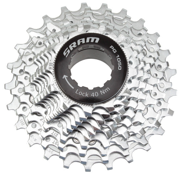 SRAM PG-1050 10 speed 12-32 Cassette Chrome 10sp with Lockring Bicycle