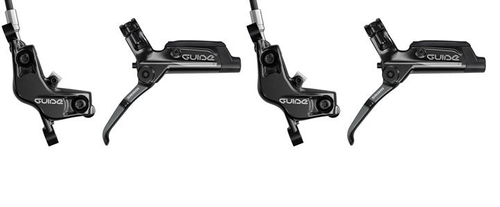SRAM Guide T Hydraulic Disc Brakeset with Brakes and Levers, Post Mount, Black