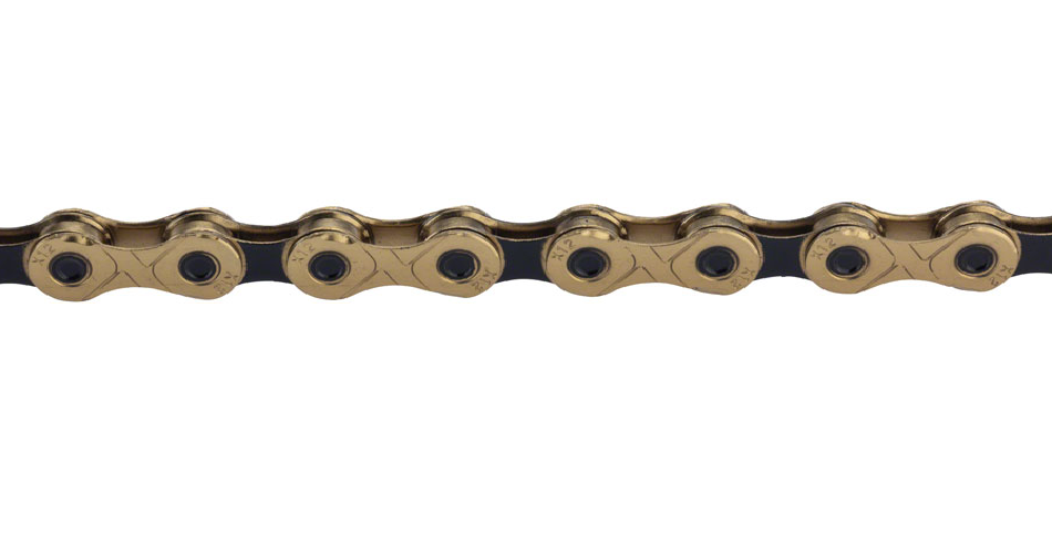 KMC X12 Chain - 12-Speed, 126 Links, Gold/Black