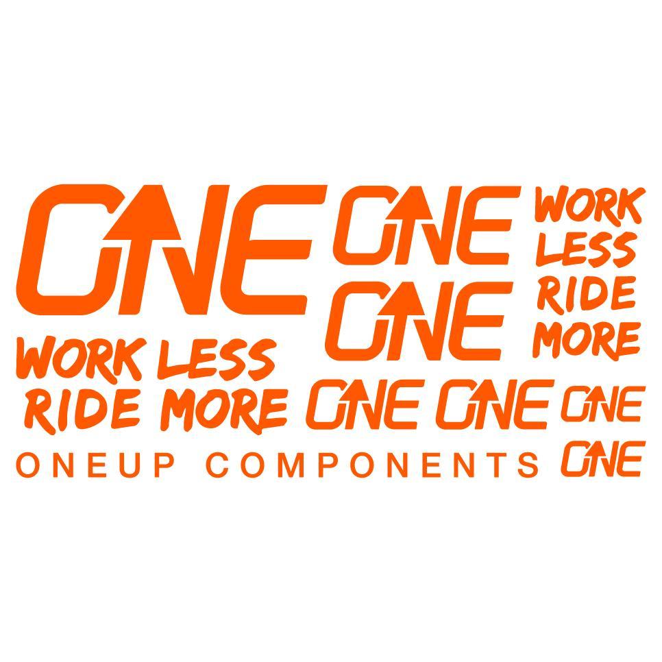 OneUp Components Handlebar Decal Kit Orange MPN: 1C0629ORA Sticker/Decal Decal Kit