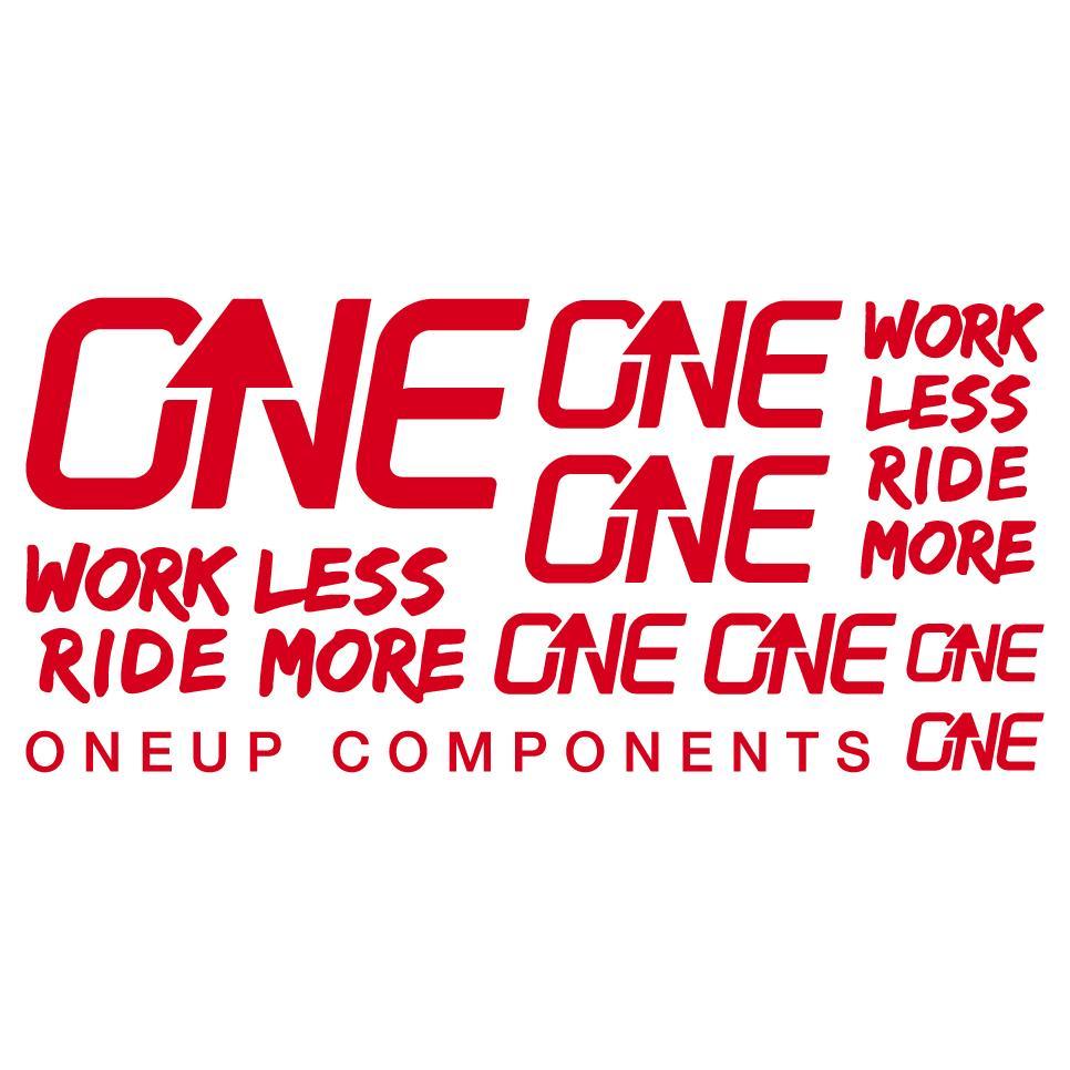 OneUp Components Handlebar Decal Kit Red MPN: 1C0629RED Sticker/Decal Decal Kit