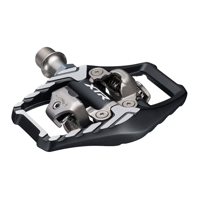 Shimano XTR M9120 Clipless SPD Pedals with Cleats, Black / Silver (SM-SH51)