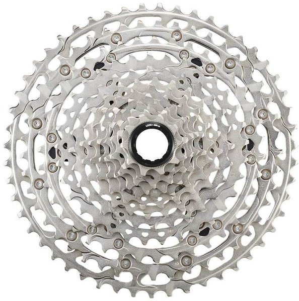 Shimano Deore CS-M6100-12 Cassette - 12-Speed, 10-51t, Silver, For Hyperglide+ - Cassettes - Deore M6100 Cassette