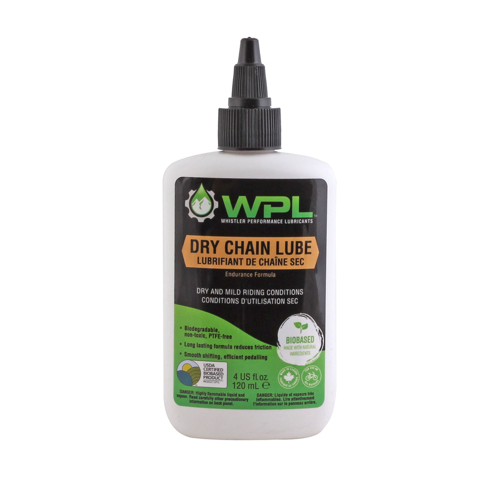 Whistler Performance (WPL) ChainBoost Dry Chain Lubricant 4oz (120ml) Drip MPN: WB-DCL-120-04 UPC: 628250704044 Lubricant ChainBoost Chain Lube