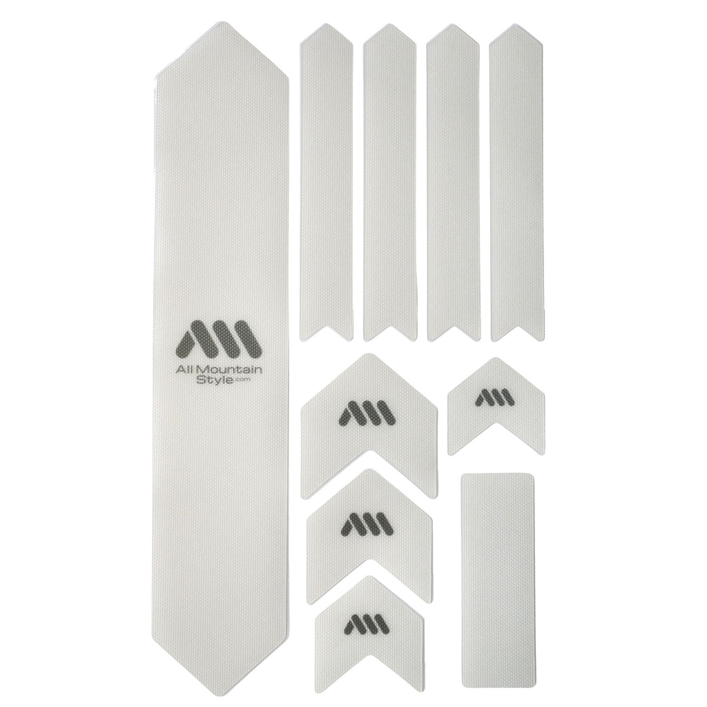 All Mountain Style Honeycomb Frame Guard XL, Clear/Silver MPN: AMSFG2CLSV UPC: 755918299311 Chainstay/Frame Protection Honeycomb